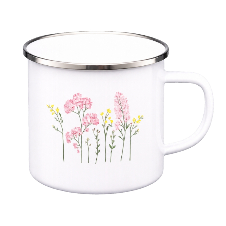 Kubek emaliowany VIRTUO 9cm/0,5L wzór 1